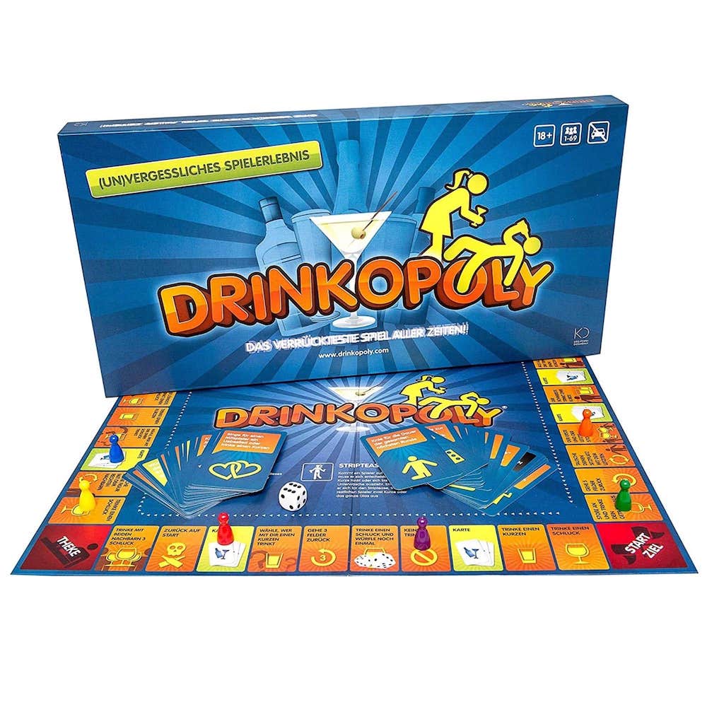 Drinkopoly Karton und Spielbrett