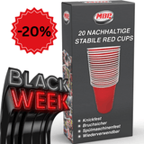 20x Mehrweg Red Cups