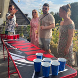 Beer Pong Tisch Set 'Turnier' inkl. 100 Bechern, 12 Bällen & Trinkspiel