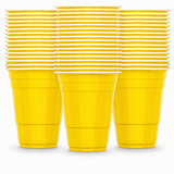 Beer Pong Becher Gelb