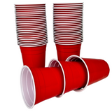 200x Red Cups + 200x Blue Cups + 11x Bälle - Rote/Blaue Plastikbecher