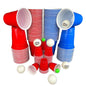 Komplettset (50 Red Cups, 50 Blue Cups, 50 Shot Cups, 6 gr. Bälle, 2 kl. Bälle)