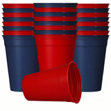 Beer Pong Mehrwegbecher Set (11x Rot / 11x Blau)