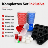 Beer Pong Tisch Set 'Multigame' inkl. Bechern, Bällen & Racks