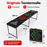 Beer Pong Tisch Set 'Multigame' inkl. Bechern, Bällen & Racks