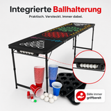 Beer Pong Tisch Set 'Multigame' inkl. Bechern, Bällen & Racks