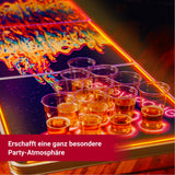 Beer Pong Tisch Set 'Space Lava' inkl. 100 Bechern, 12 Bällen & Trinkspiel