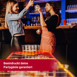 Beer Pong Tisch Set 'Space Lava' inkl. 100 Bechern, 12 Bällen & Trinkspiel
