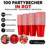 MYBEERPONG® Beer Pong Becher Set (100x inkl. 6 Bällen)