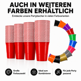 MYBEERPONG® Beer Pong Becher Set (25x & 3 Bälle)