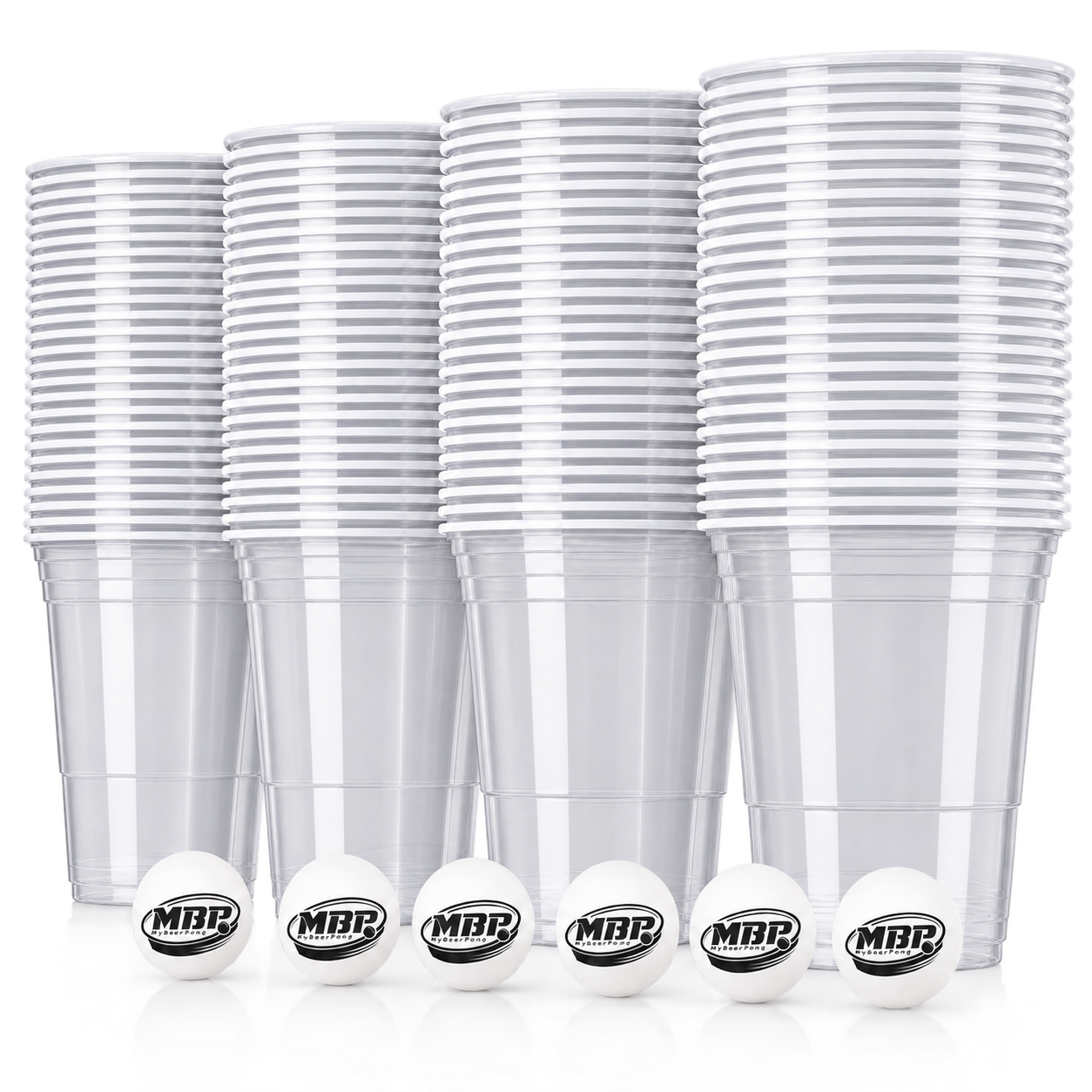 MYBEERPONG® Beer Pong Becher Set (100x inkl. 6 Bällen)