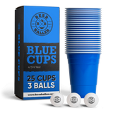 Beer Pong Becher Set Blau - BeerBaller