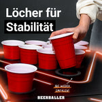 Beer Pong Tisch 'LED NEON' mit Löchern - BeerBaller