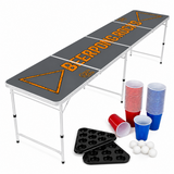 Beer Pong Tisch Set 'Rocks' inkl. 60 Becher, 6 Bällen & Racks