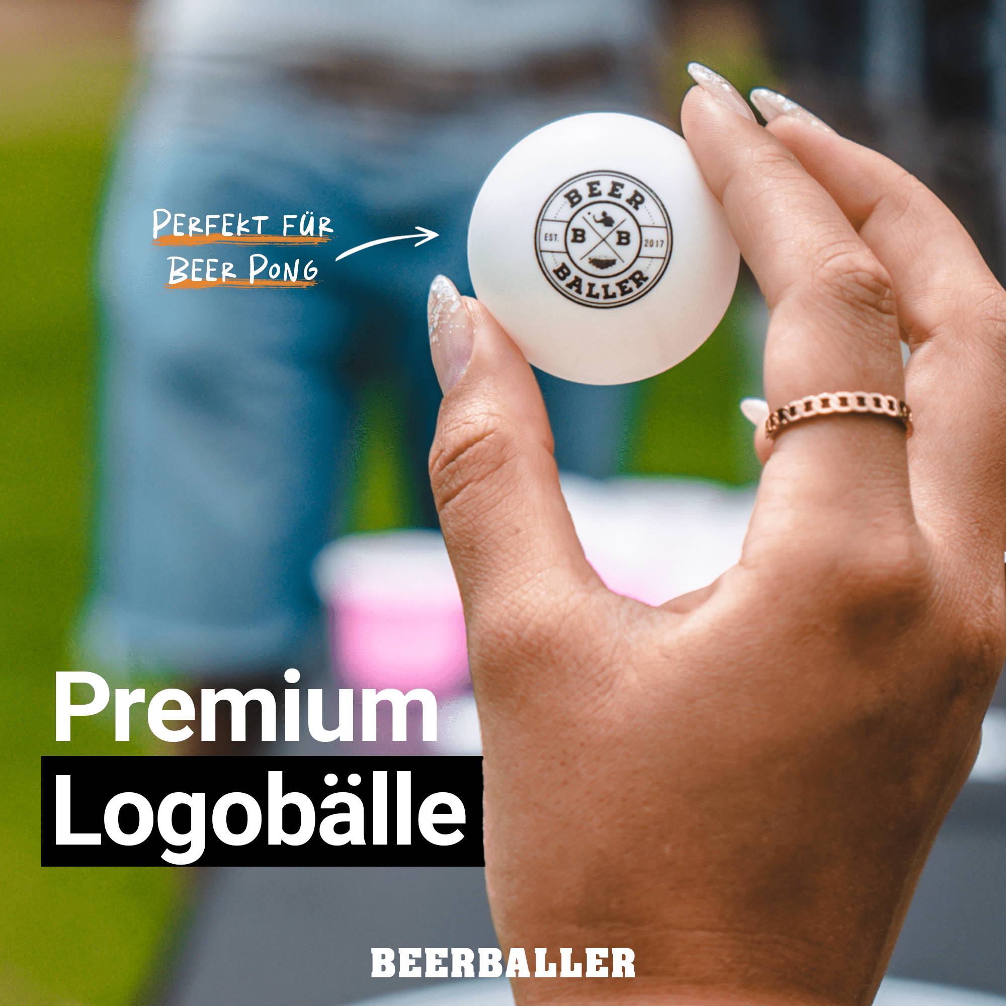 Hexa Beer Pong Becher Set Rot - BeerBaller