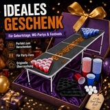 Beer Pong Tisch Set 'Rocks' inkl. 60 Becher, 6 Bällen & Racks