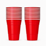 Beer Pong Mehrwegbecher Rot (20x)