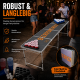 Beer Pong Tisch Set 'Rocks' inkl. 60 Becher, 6 Bällen & Racks