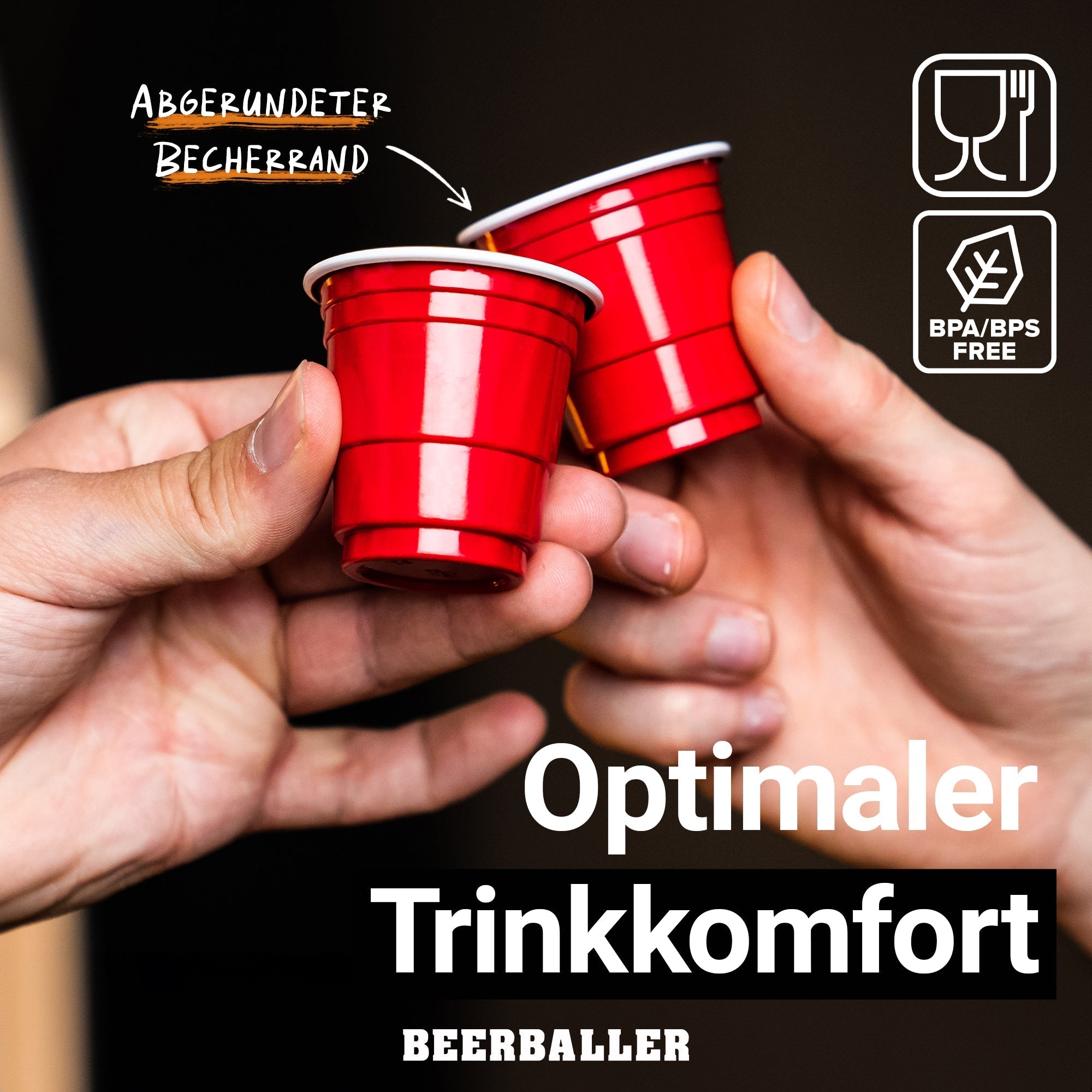 Shot Becher Rot - BeerBaller