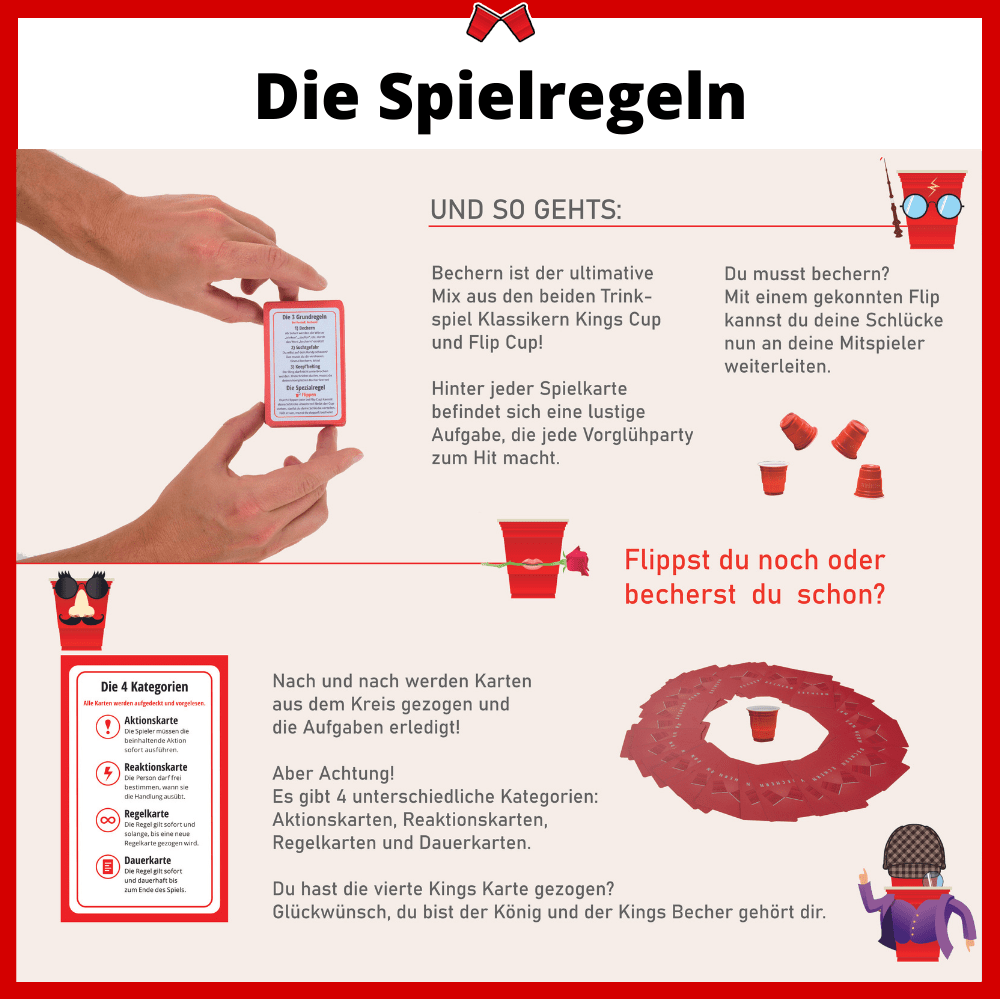 Trinkspiel 'Bechern' mit Cups - BeerBaller