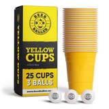 BeerBaller® Beer Pong Becher Set (25x inkl. 3 Bällen)