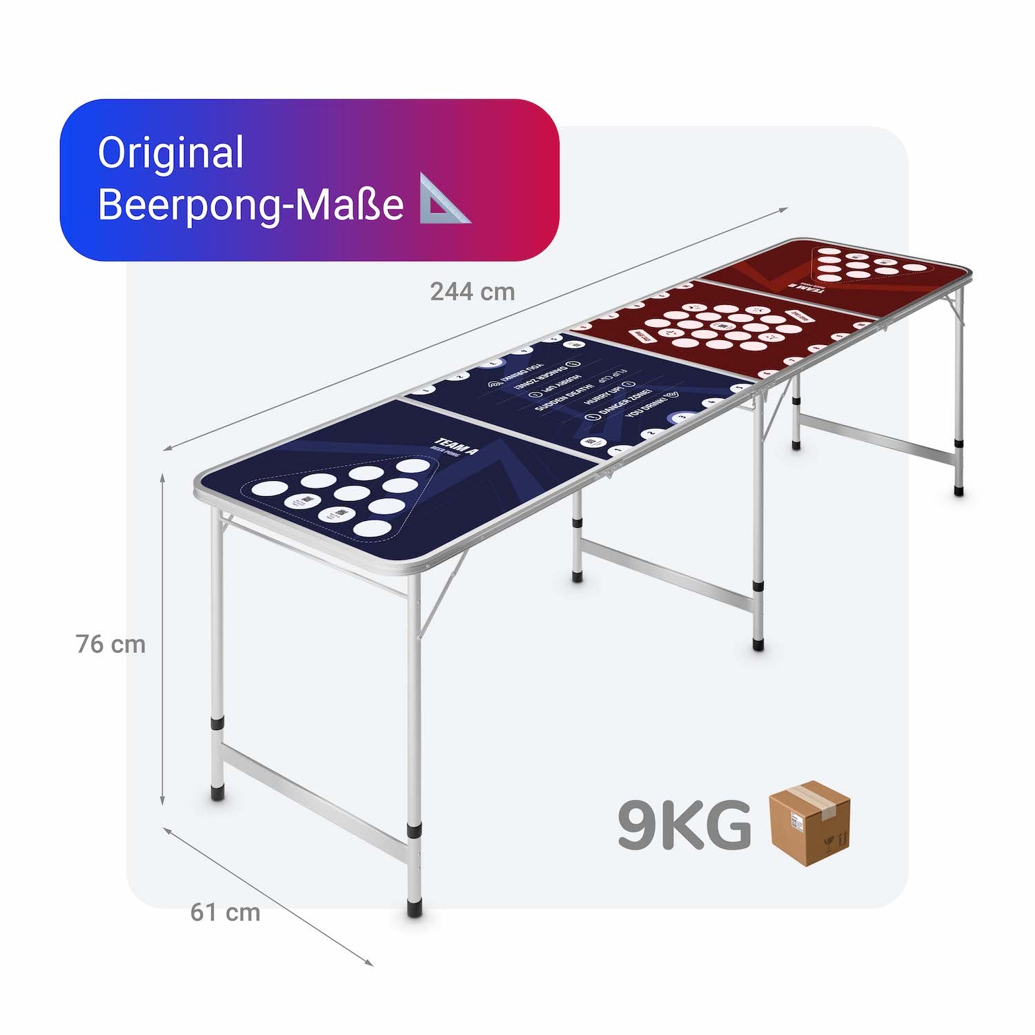 Music Pong – Bierpong Tisch mit Bluetooth-Box 🔈🎶